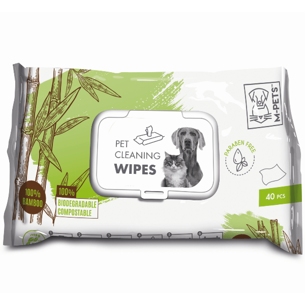 Eco-Friendly Bamboo Pet Wipes for Dogs & Cats - Gentle Cleaning, Hypoallergenic & Biodegradable - Perfect for Paws, Ears & Face Cleaning at Home or Travel