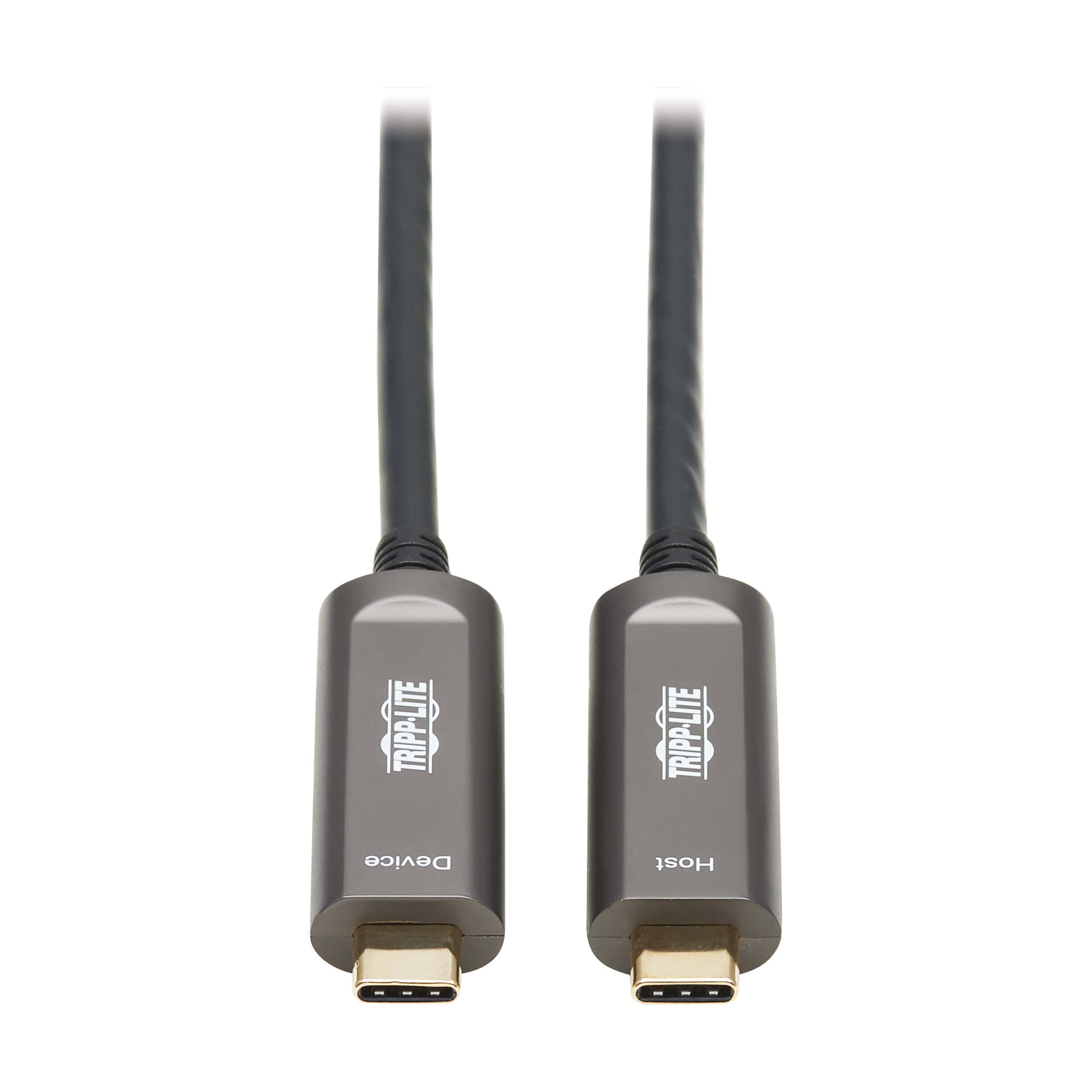 Tripp Lite USB-C Fiber Optic Cable 10Gbps High Speed Data Transfer | USB 3.2 Gen 2 Active Optical Cable | Male to Male Connector | 33ft/10m Plenum Rated for In-Wall Installation | Backward Compatible | 3-Year Warranty (U420F-10M-D321) | Perfect for Home Office, Data Centers & High-Speed Device Connectivity