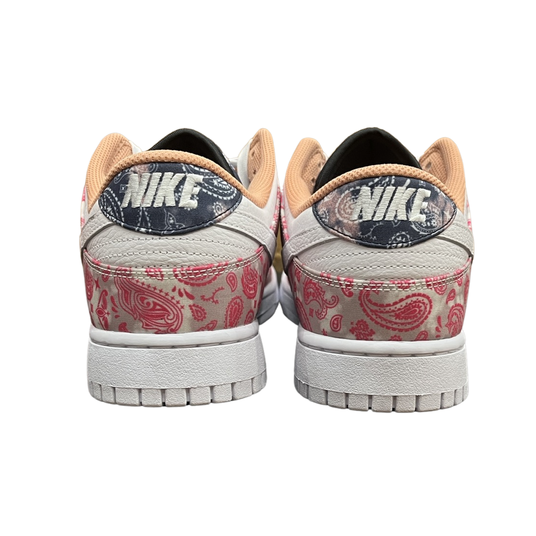Custom Nike By You Dunk Low Paisley Multi-Color Sneakers - Personalized Basketball & Casual Shoes for Men & Women - Perfect for Streetwear, Gym & Everyday Fashion