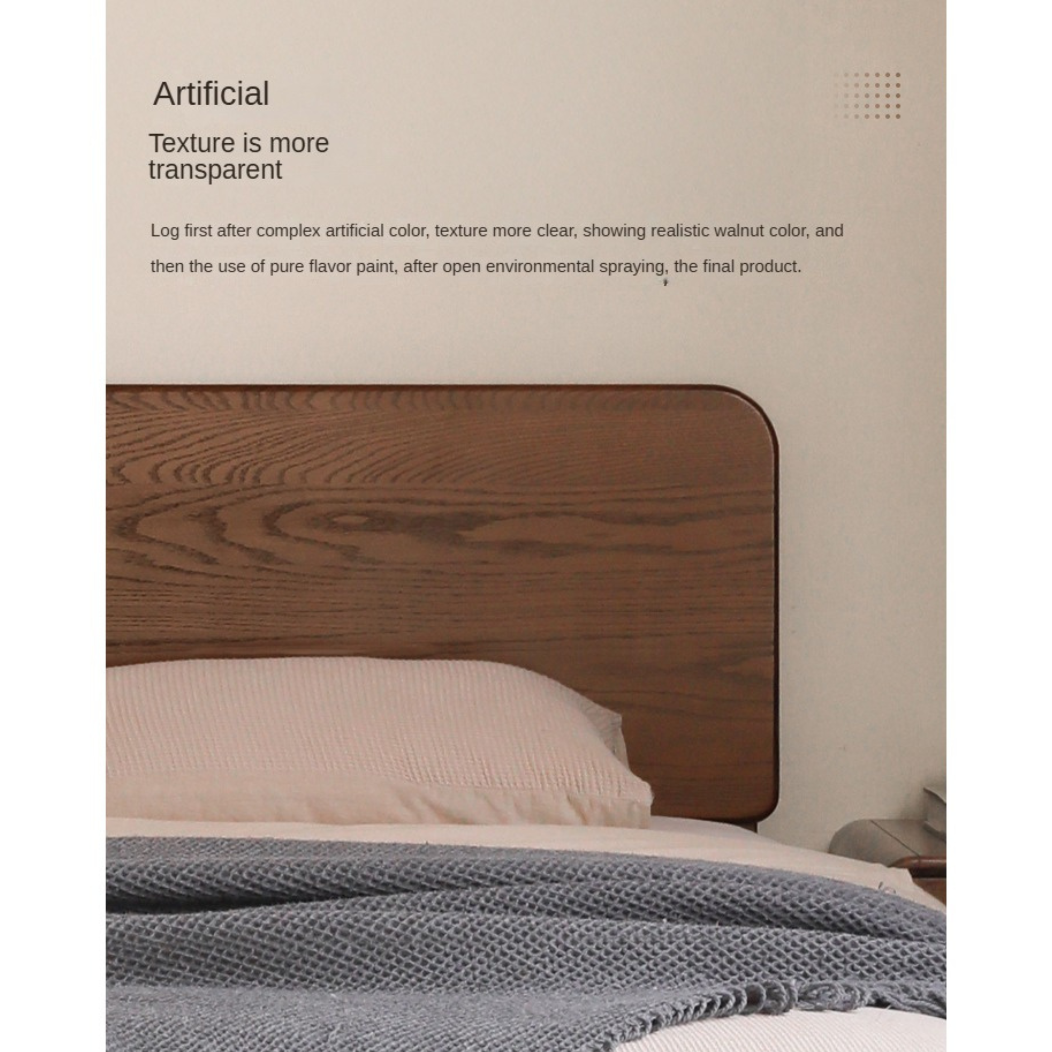 Solid Oak Wood Nordic Modern Bed - Minimalist Scandinavian Style Bedroom Furniture for Home Decor & Cozy Sleeping