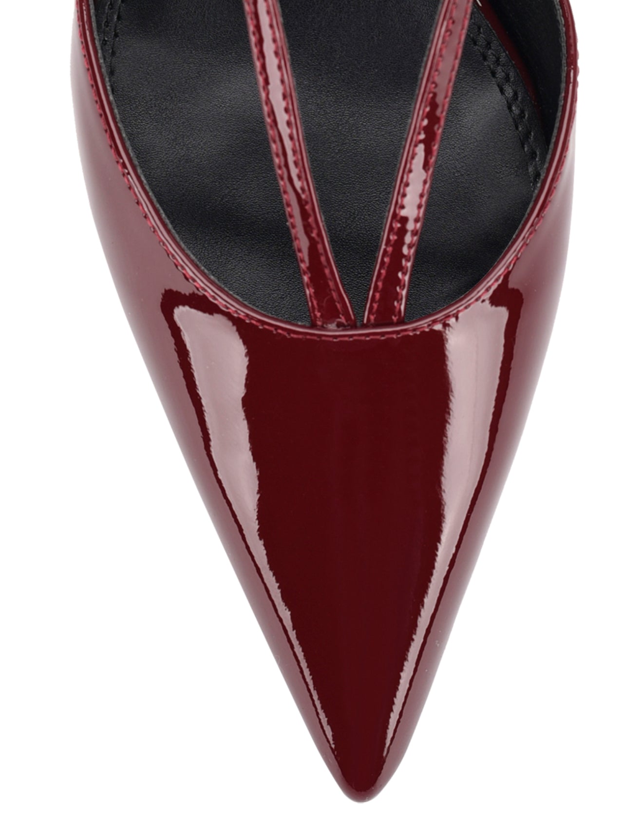 Dreamer Slingback Kitten Heels - Women's Wine Red Patent Leather Low Heel Shoes for Work, Office & Special Occasions
