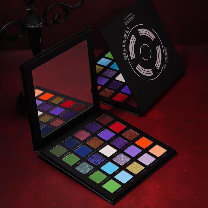 Little Miss She Never Misses Eyeshadow Palette - 16 Highly Pigmented Matte & Shimmer Shades for Day & Night Makeup Looks | Perfect for Parties, Weddings & Everyday Glam