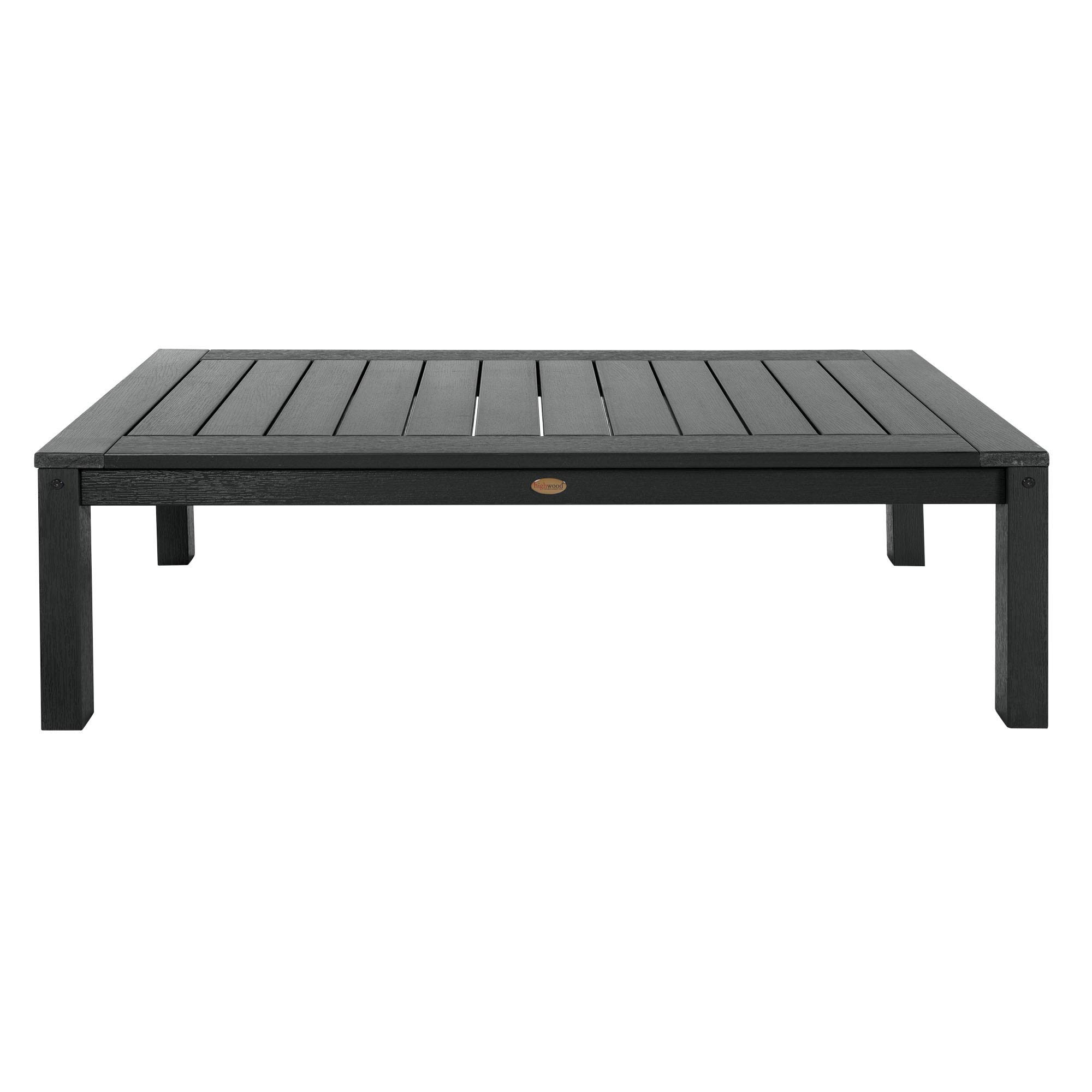 Highwood AD-DSCT1-BKE Black Adirondack Outdoor Coffee Table - Weather-Resistant Patio Furniture for Deck, Garden, Poolside & Backyard Relaxation