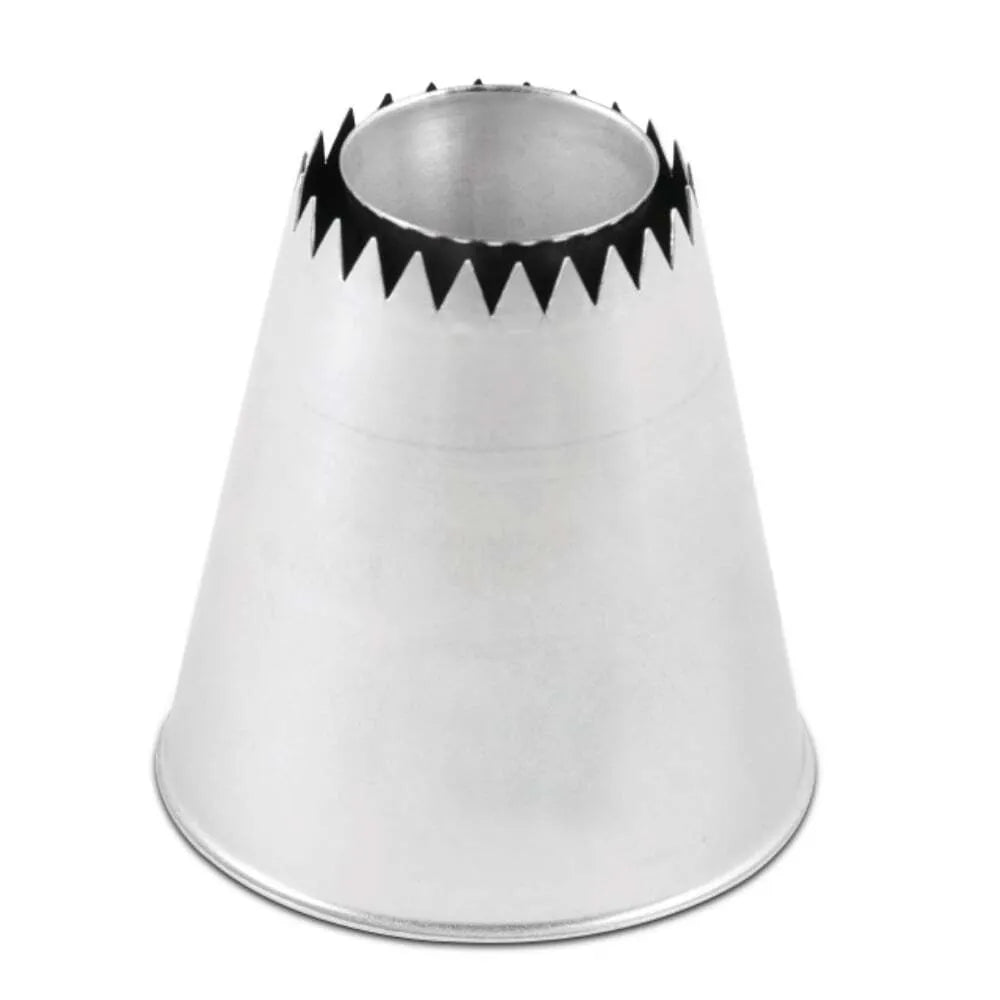 Stainless Steel Sultan Cone Piping Tip for Cake Decorating, Cupcakes, and Pastry - Professional Baking Tool for Icing and Frosting