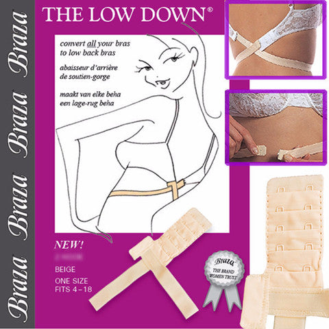 BRAZA 2 Hook Low Down Bra - 1 Piece Comfortable Support for Everyday Wear | Perfect for Workouts, Yoga & Daily Activities