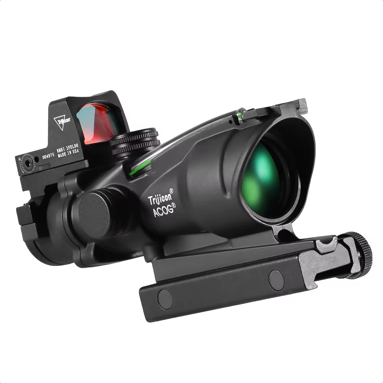 Adjustable 4x32 Red Dot Scope with 1x-4x Magnification | RMR Tactical Sight | 20mm Rail Mount | Compatible with Glock & Hunting Rifles | Perfect for Target Shooting, Hunting, and Tactical Training