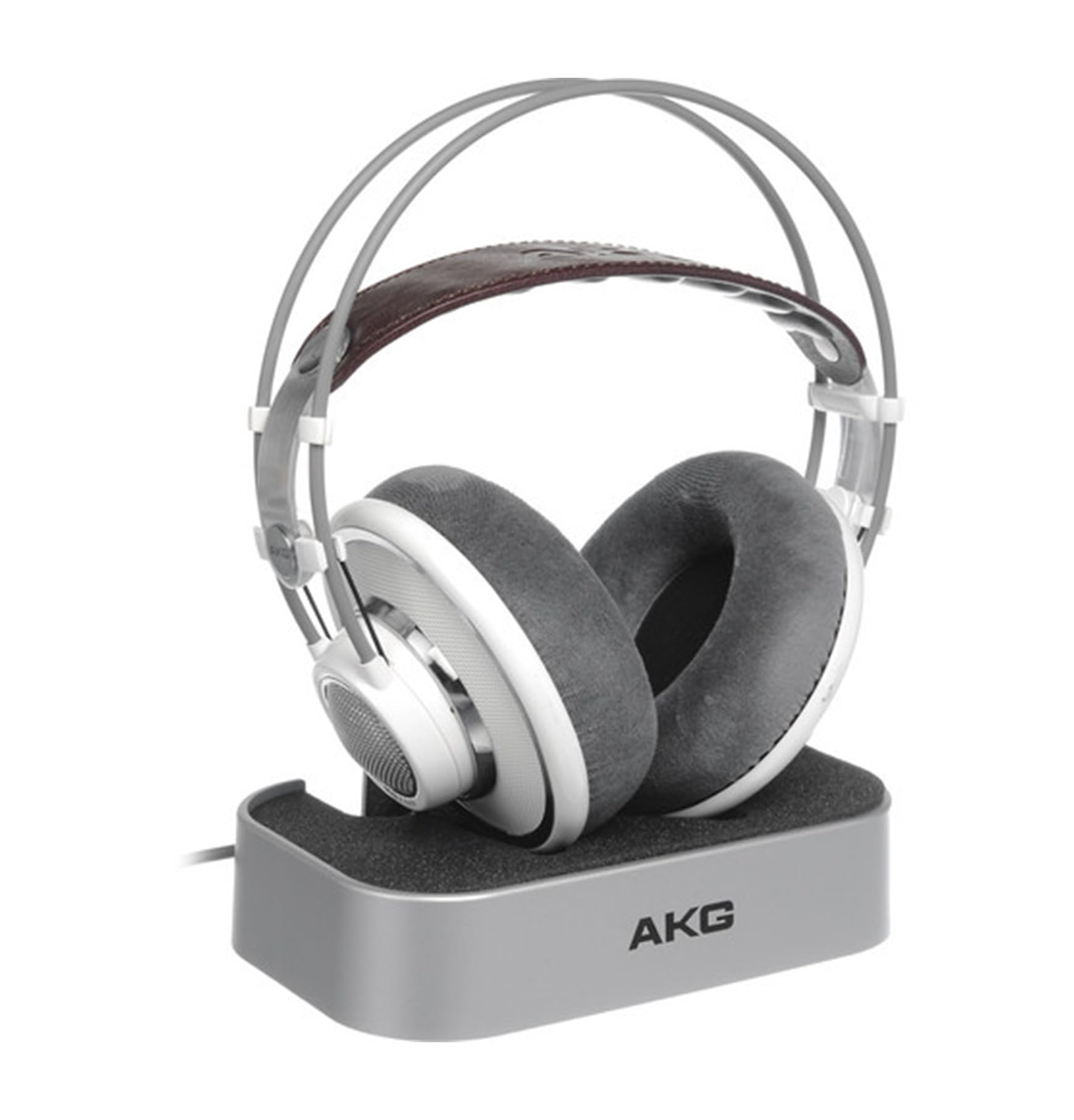 AKG K701 Professional Open-Back Studio Headphones - High-Fidelity Over-Ear Reference Headphones with Flat-Wire Technology (White) - Perfect for Music Production, Mixing & Audiophile Listening