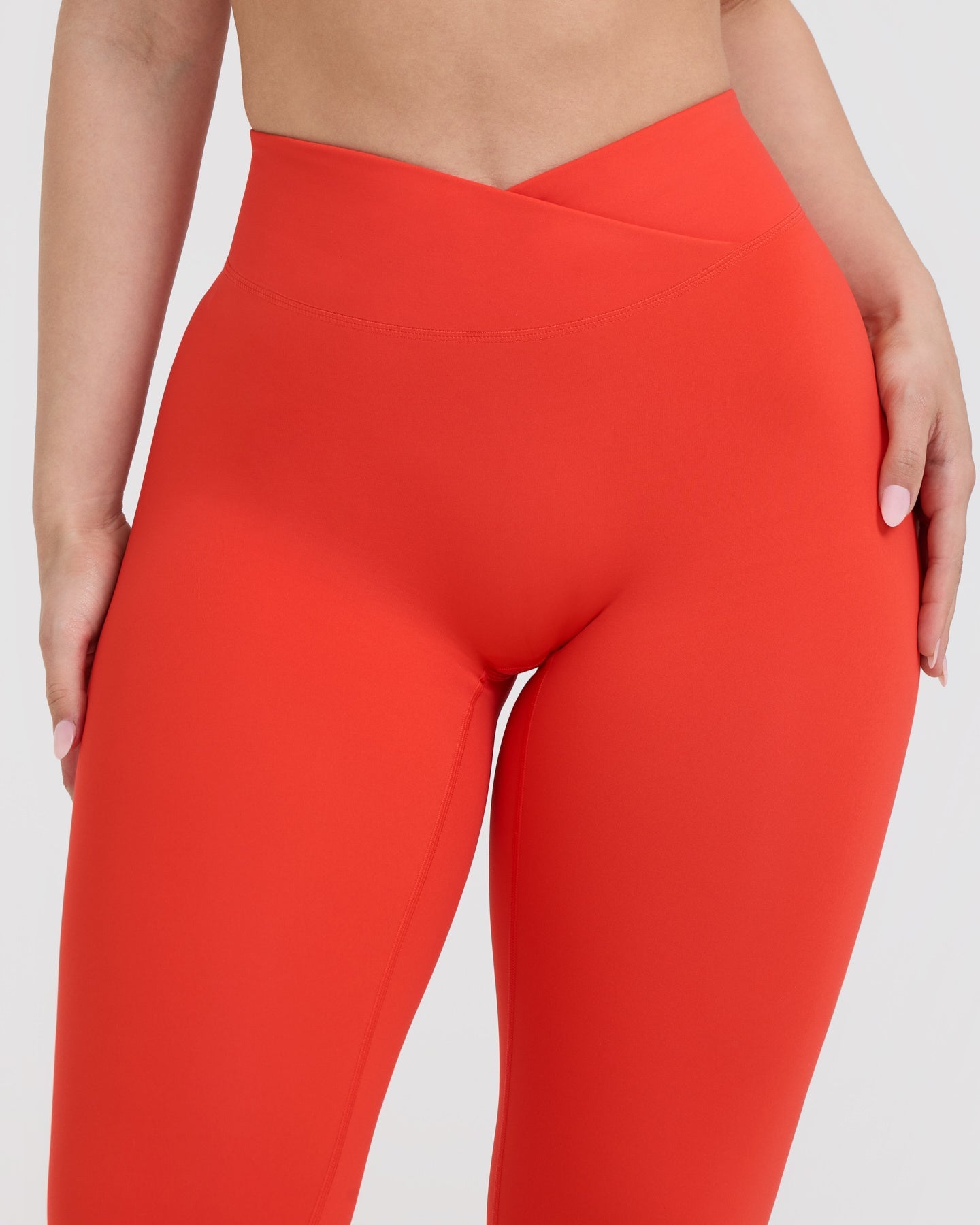 Unified Wrap Leggings for Women - Charged Orange High Waist Yoga Pants | Perfect for Workout, Yoga, Running & Lounge Wear
