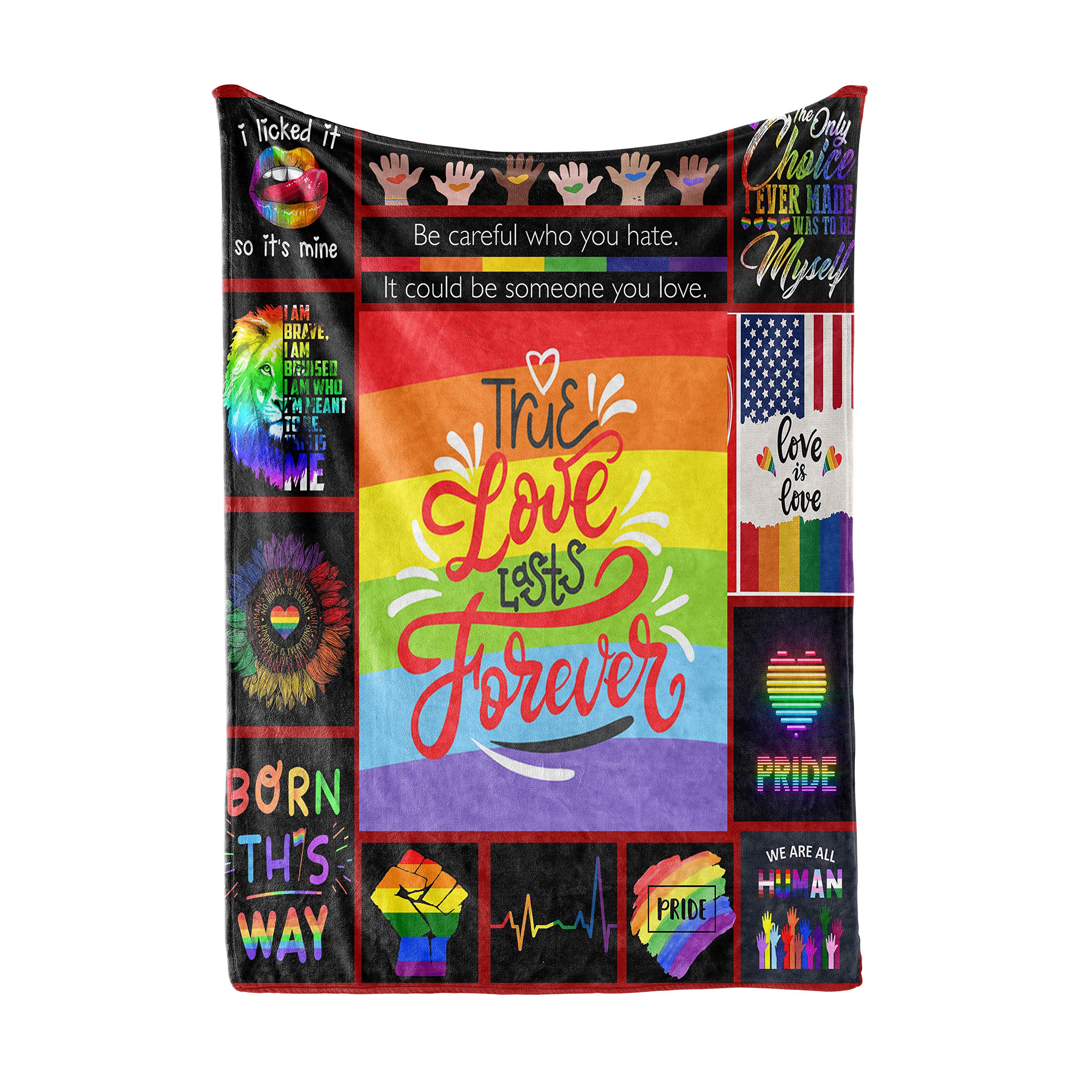 LGBT Pride Flannel Fleece Throw Blanket - 50