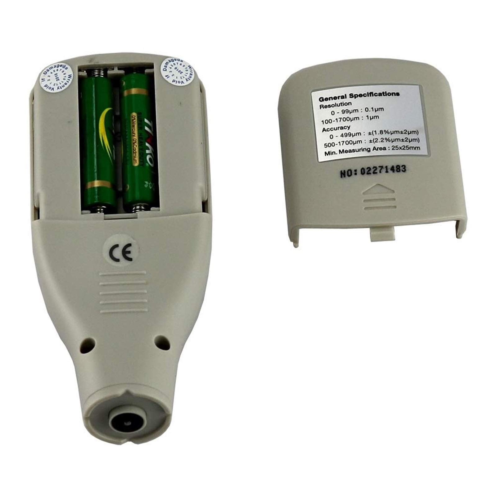 Digital Coating Thickness Gauge Meter 0-1700μm - Automotive Paint Thickness Tester with Built-in Probe for Car Refinishing & Industrial Coating Measurement | Perfect for Auto Body Shops, Quality Control & Metal Surface Inspection