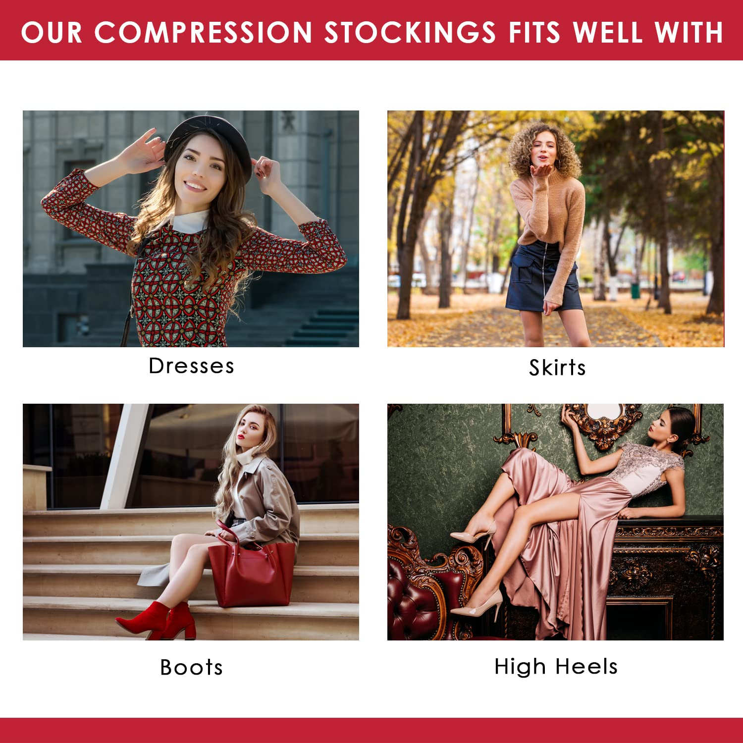 Medicella Women's Sheer Tights - Comfortable & Stylish Nylon Stockings for Everyday Wear, Office, or Special Occasions