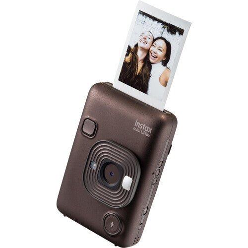 FUJIFILM INSTAX MINI Liplay Hybrid Instant Camera in Deep Bronze - Perfect for Travel, Parties & Instant Photo Sharing