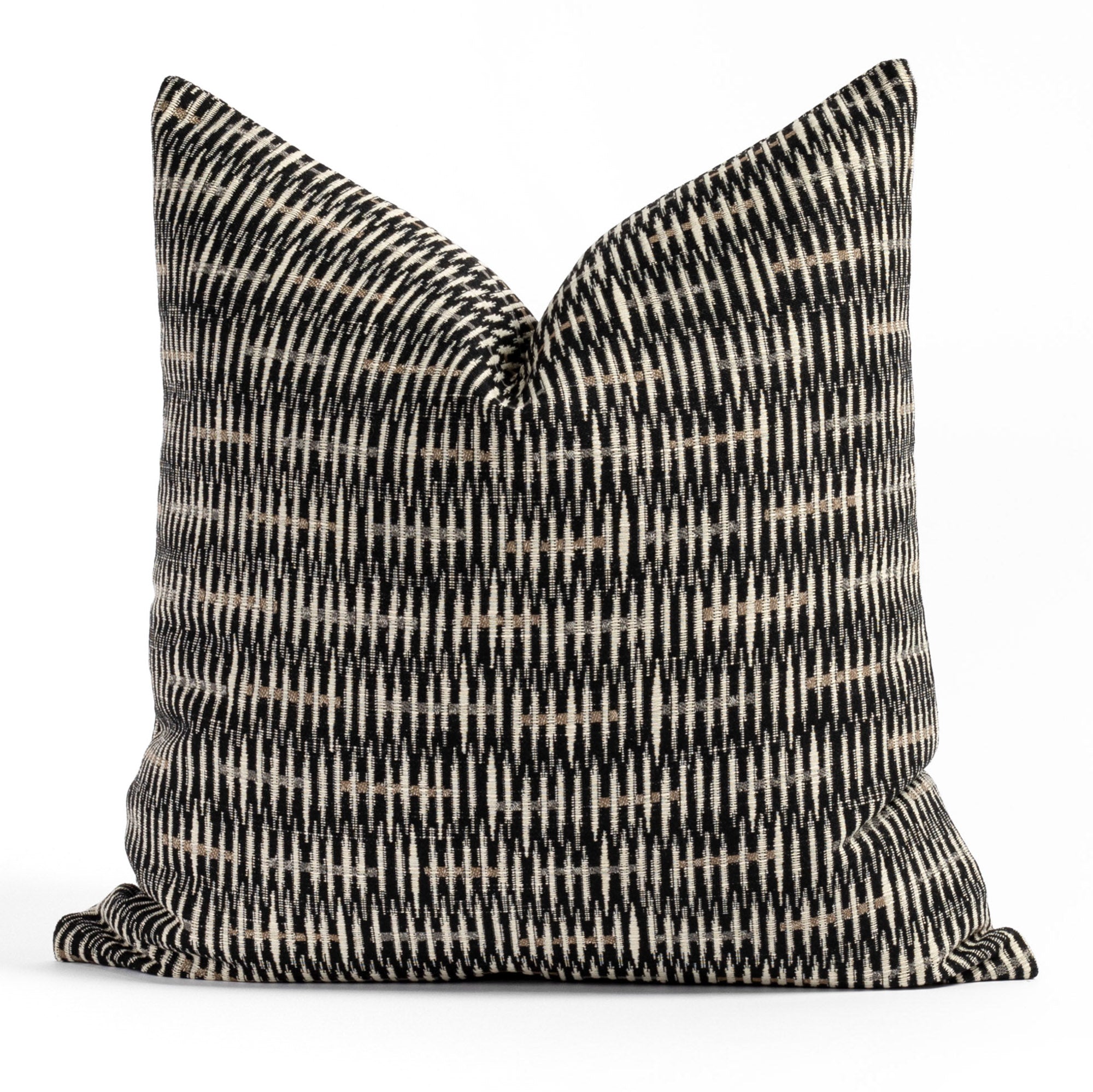 Bilbao 22x22 Outdoor Pillow - Waterproof Carbon Fiber Design - Perfect for Patio, Poolside & Garden Decor