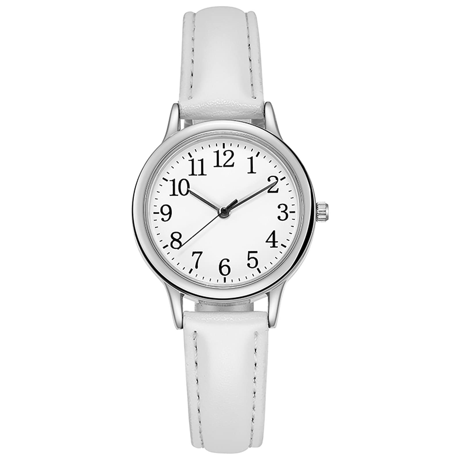 Stylish Minimalist Black & Blue Dial Watch for Women & Men - Premium Quartz Leather Strap - Perfect Fashion Gift for Everyday Wear, Office & Casual Outfits