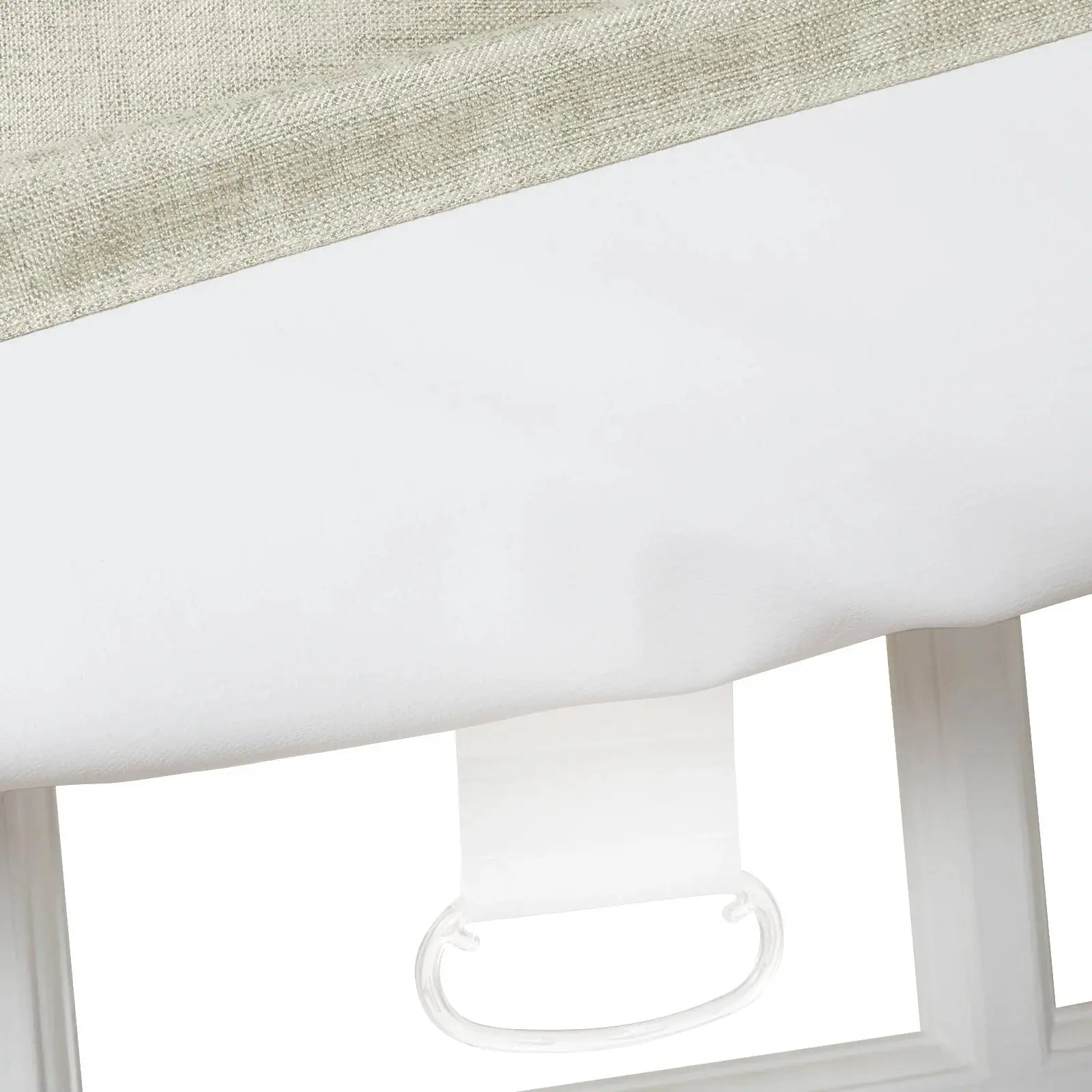 Jawara Linen Cotton Roman Shade Cordless - Blackout Window Treatment for Bedroom & Living Room