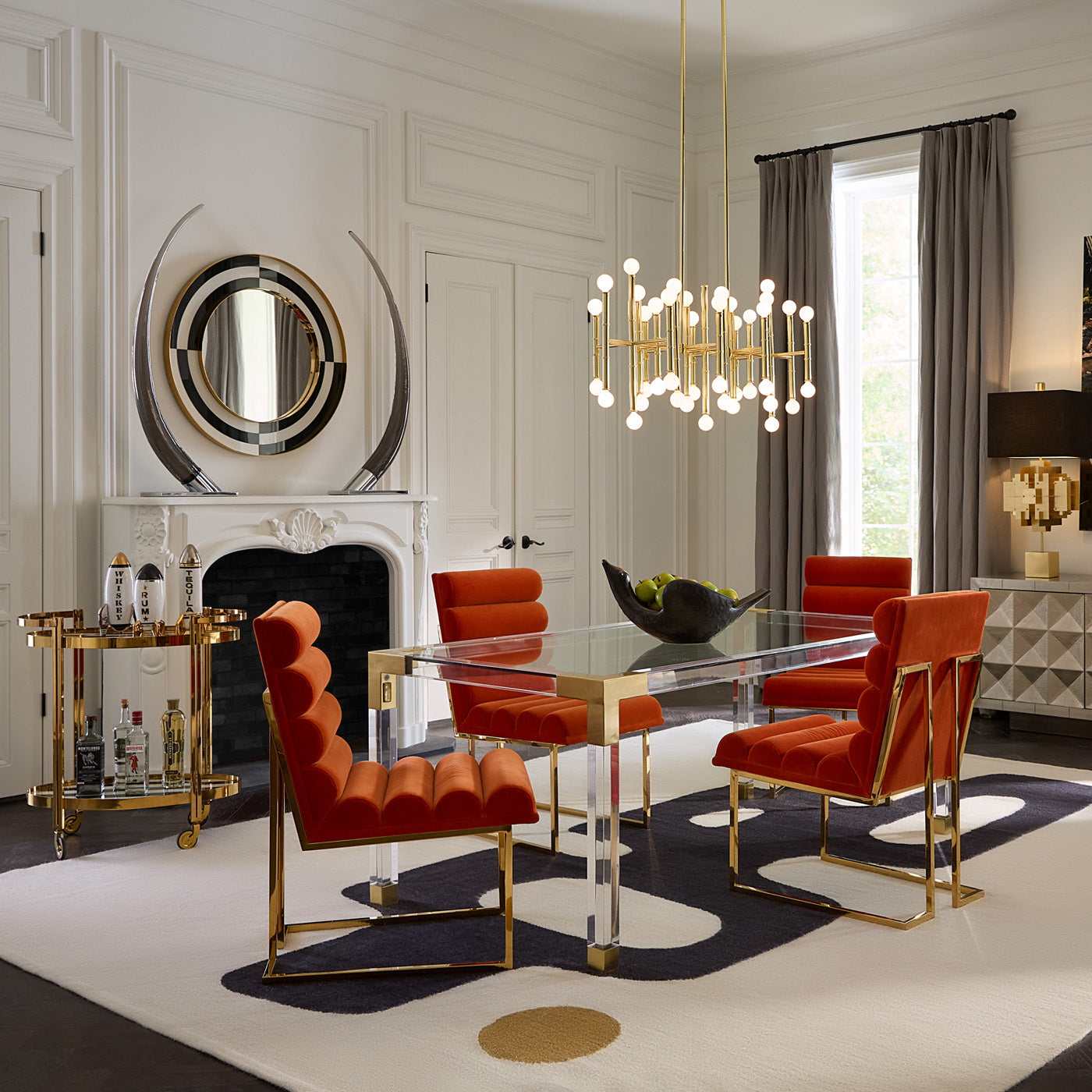 Meurice Rectangle Chandelier - Modern Crystal Ceiling Light Fixture for Dining Room, Living Room & Bedroom | Elegant Lighting for Home Decor