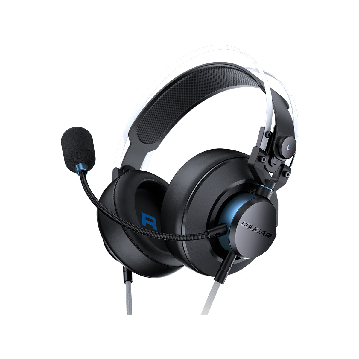Cougar VM410PS Gaming Headset - Over-Ear Noise Cancelling Headphones with Mic for PC, PS4, Xbox - Perfect for Esports, Streaming & Online Gaming