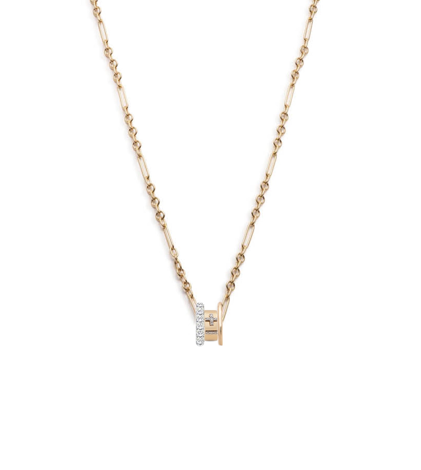 Ever Growing Love Vivacity: Elegant Mixed Clip Heartbeat Necklace - Perfect for Anniversaries, Valentine's Day & Romantic Gifts
