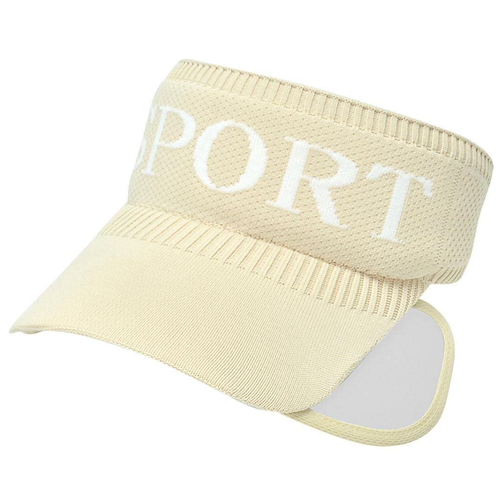 Women's Wide Brim Sun Visor Hat - UPF 50+ UV Protection Adjustable Ponytail Beach Cap for Summer, Outdoor Sports, Tennis & Golf | Perfect for Beach Vacations, Running & Gardening