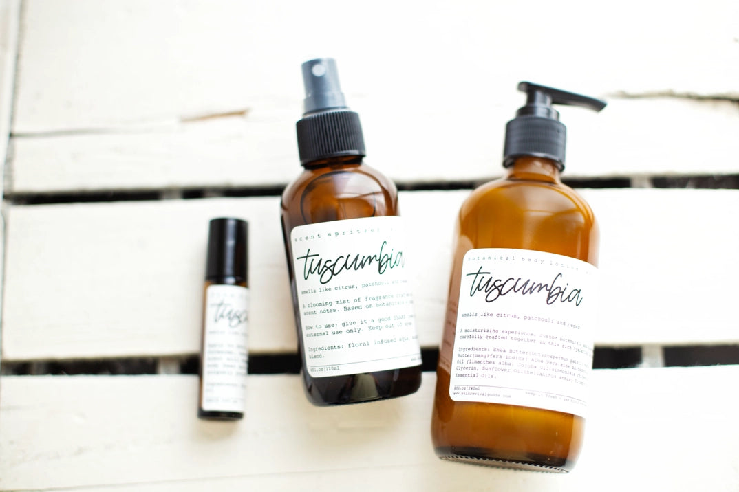 Tuscumbia Body Lotion with Citrus, Patchouli & Cedar - Moisturizing & Aromatic Skin Care for Dry Skin - Perfect for Daily Use, Spa Days & Gift Giving