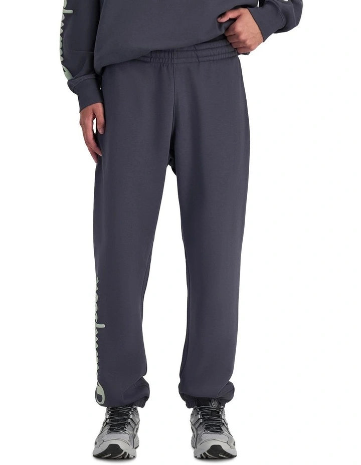 Champion Men's Legacy Stealth Graphite Grey Track Pants - Comfortable Athletic Joggers for Running, Gym & Casual Wear