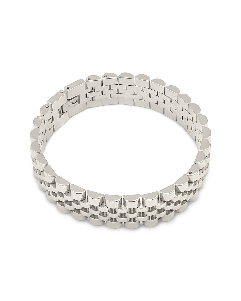 Stylish Men's Watch Band Chain Bracelet - Durable Stainless Steel Adjustable Wristband for Casual & Formal Wear - Perfect for Business, Parties & Everyday Fashion Accessories