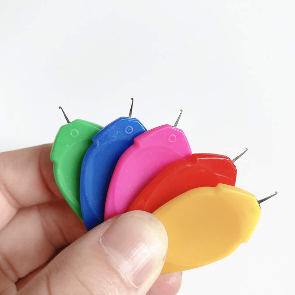EXCEART 50pcs Automatic Needle Threader - Portable Sewing Tool for Home & Travel
