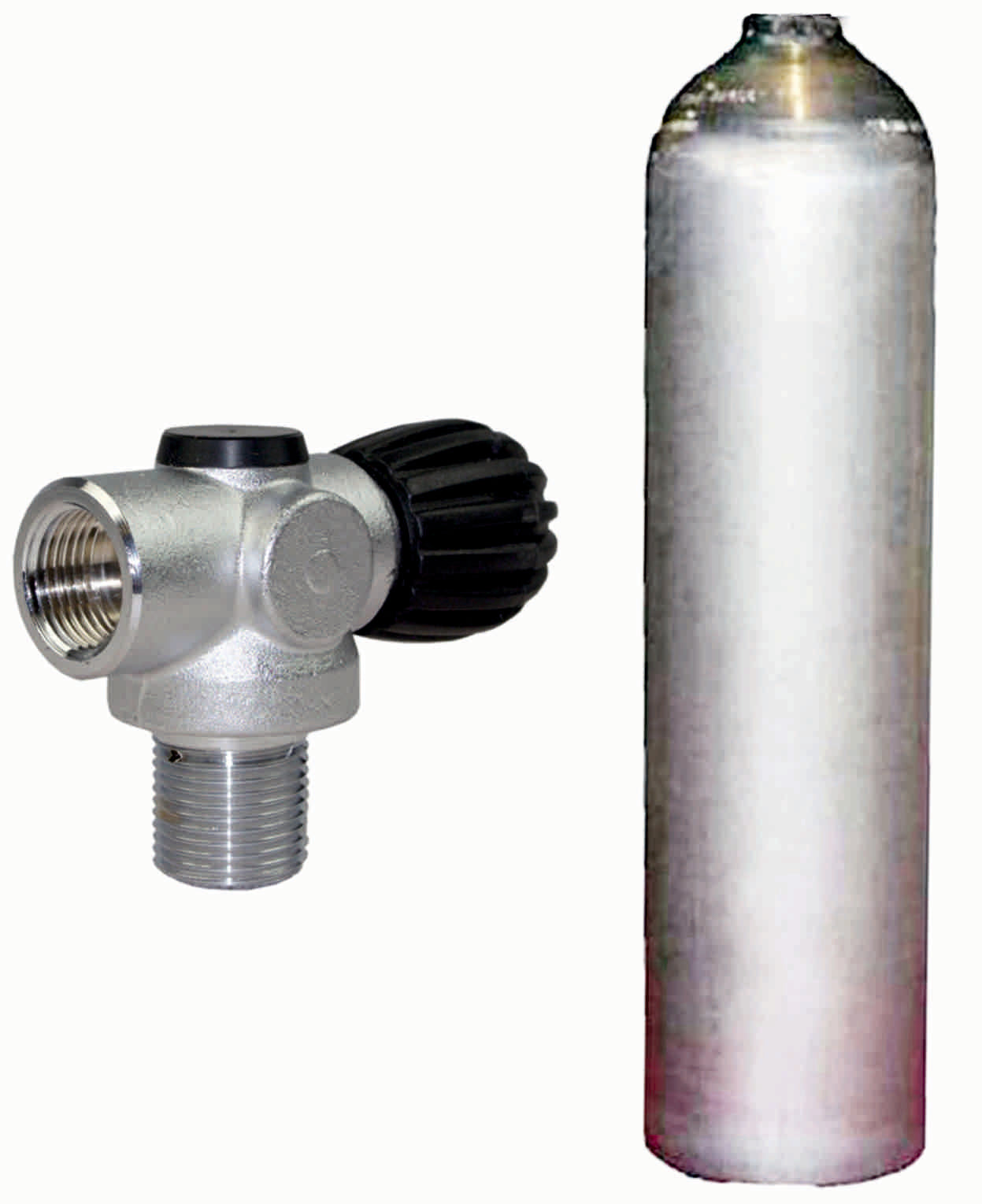 BTS 5.7L 207 Bar Aluminum Scuba Diving Tank with Rebreather Valve - Luxfer Natural Aluminium Cylinder for Professional & Recreational Diving | Model S16416692
