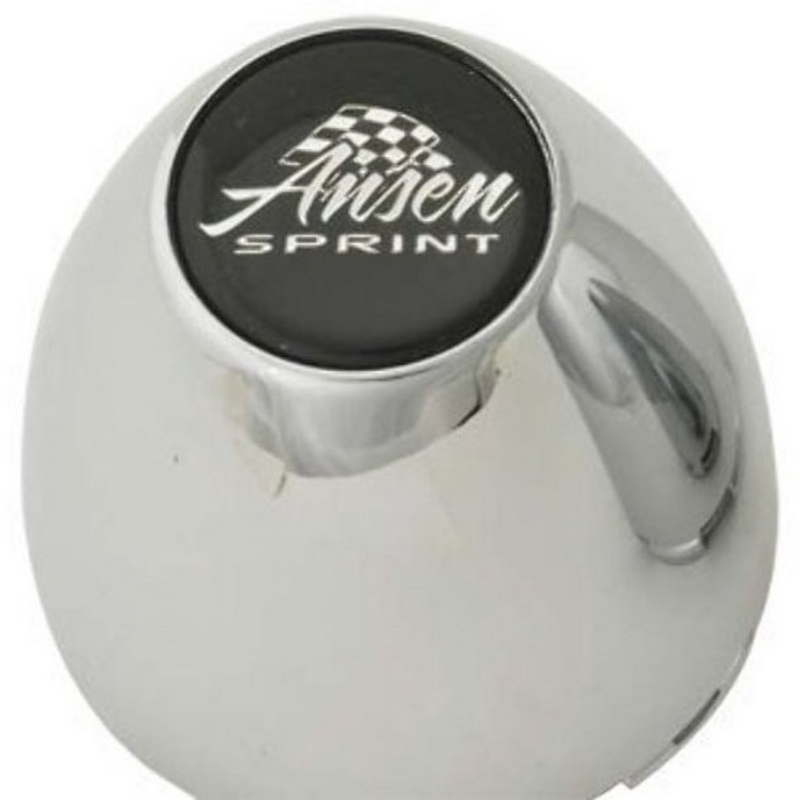 American Racing Ansen Chrome Plastic Small Center Cap with Logo - Premium Hub Cover for Classic & Custom Cars - Perfect for Restoration, Hot Rods & Show Vehicles