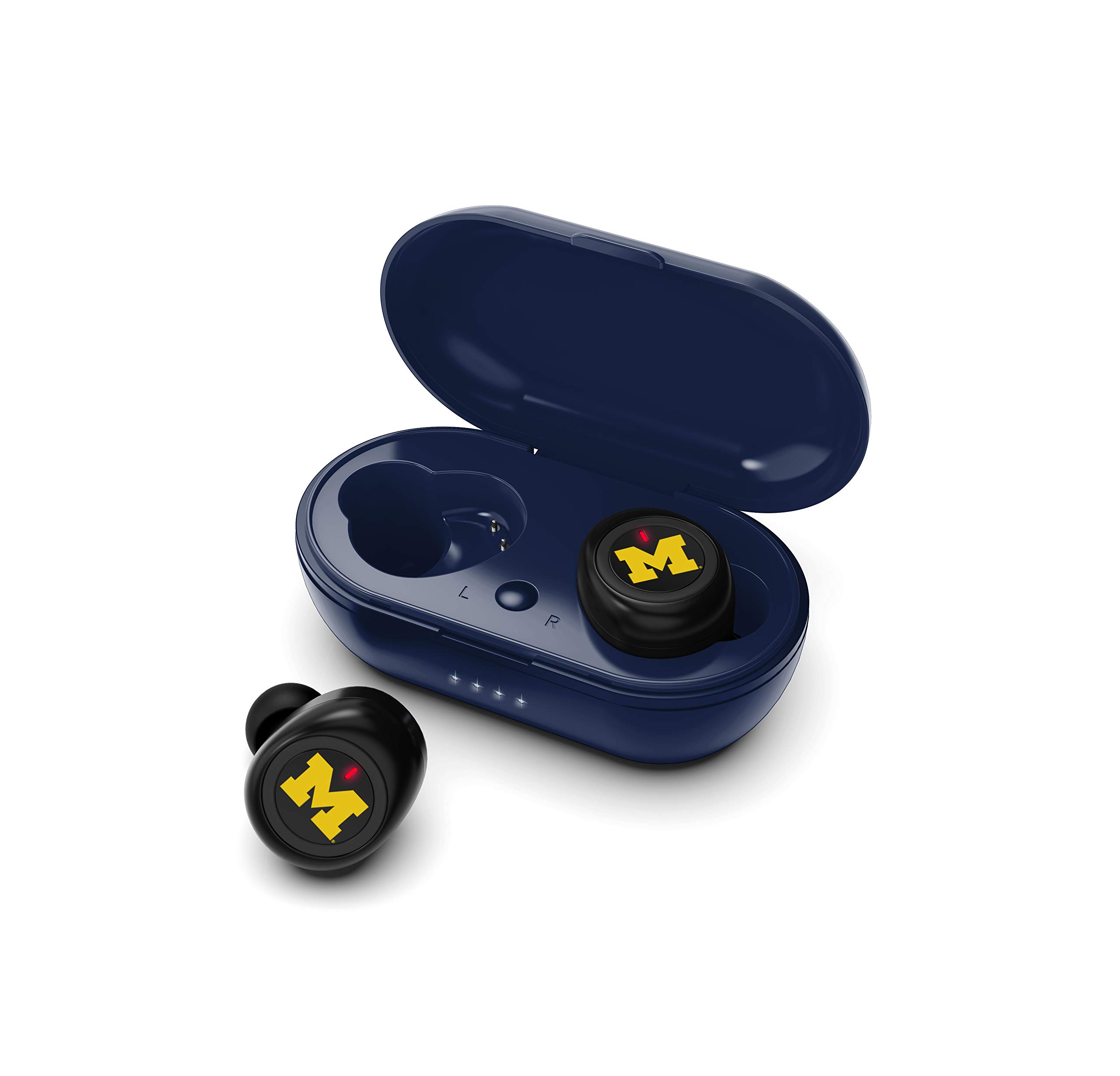 SOAR NCAA True Wireless Earbuds V.2 - Bluetooth 5.0 Headphones with 24H Playtime, IPX5 Waterproof, Noise Cancelling for Sports, Gym & Running (Unisex Design)