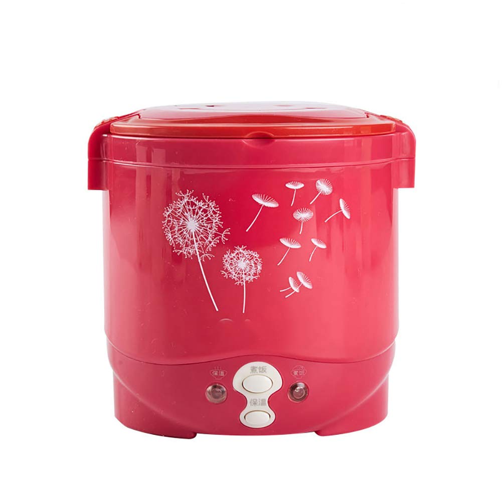 SOFIALXC Electric Mini Rice Cooker - 2-Person Multifunctional Portable Lunch Box for Office, Travel & Dorm (Red) | Perfect for Cooking Rice, Steaming & Heating Meals On-The-Go