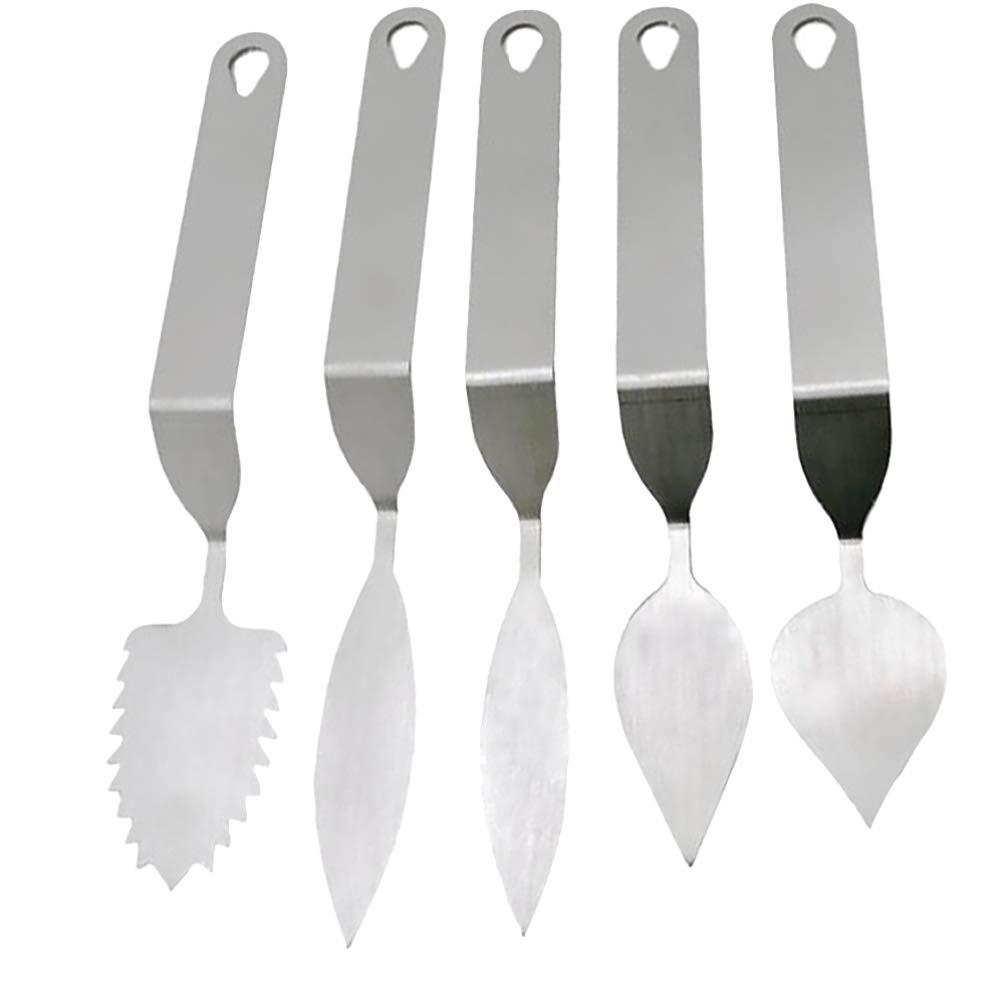 5-Piece Chocolate Molds Set - Leaf-Shaped Cutter, Chocolate Spatula & Cake Decorating Tools for Baking, Mousse, Fondant - Perfect for DIY Desserts & Home Baking Gifts