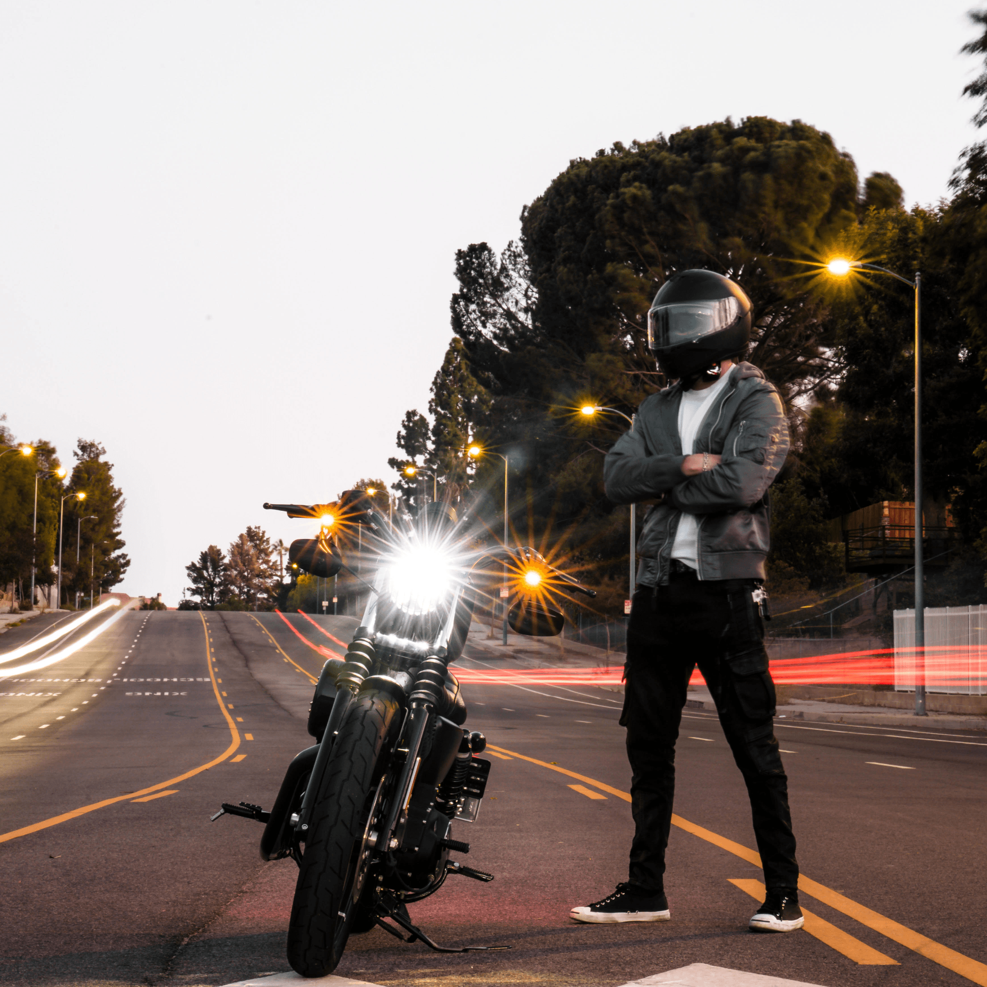 Eagle Lights SLIM LINE Front LED Turn Signals for Harley Davidson, Honda, Yamaha & Triumph Motorcycles - High Visibility Safety Lights for Day & Night Riding