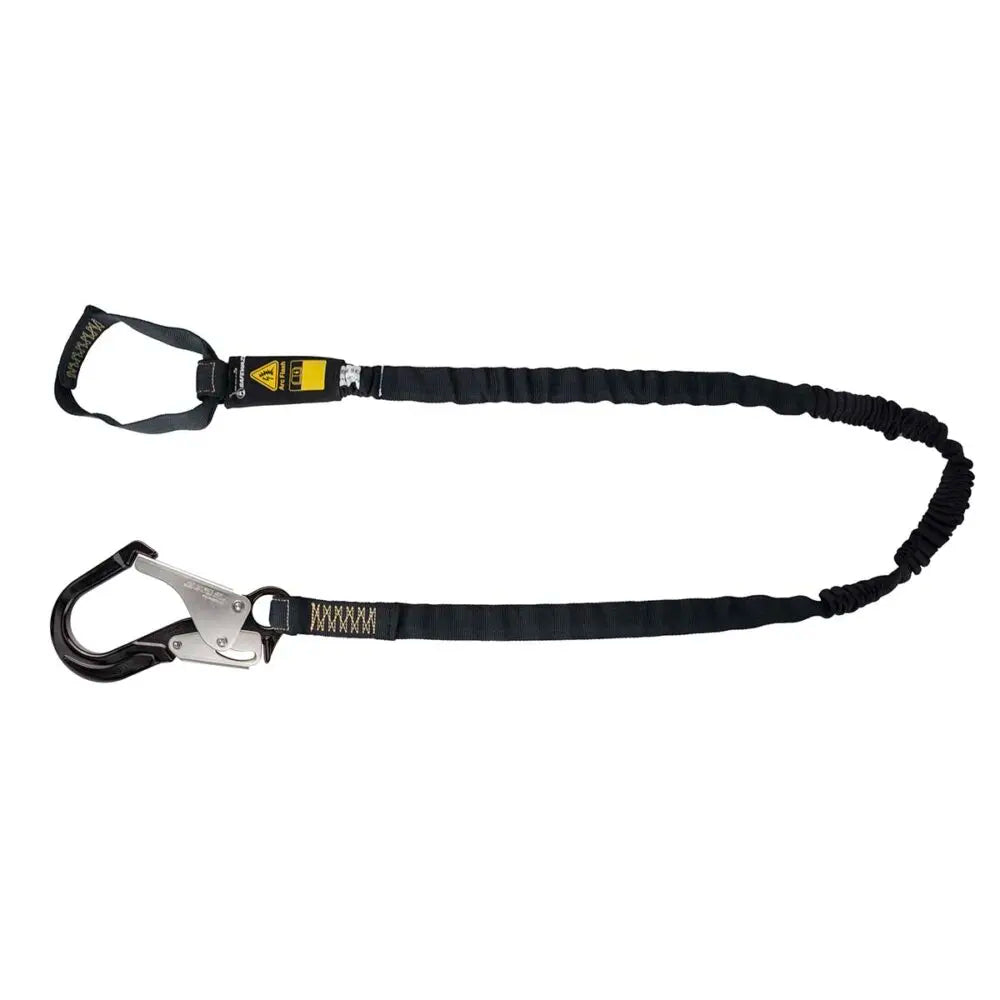 Arc Flash 6ft Internal Energy Absorbing Safety Lanyard - Aramid Fiber, Soft Loop, Aluminum Rebar Hook for Electrical Work & Fall Protection