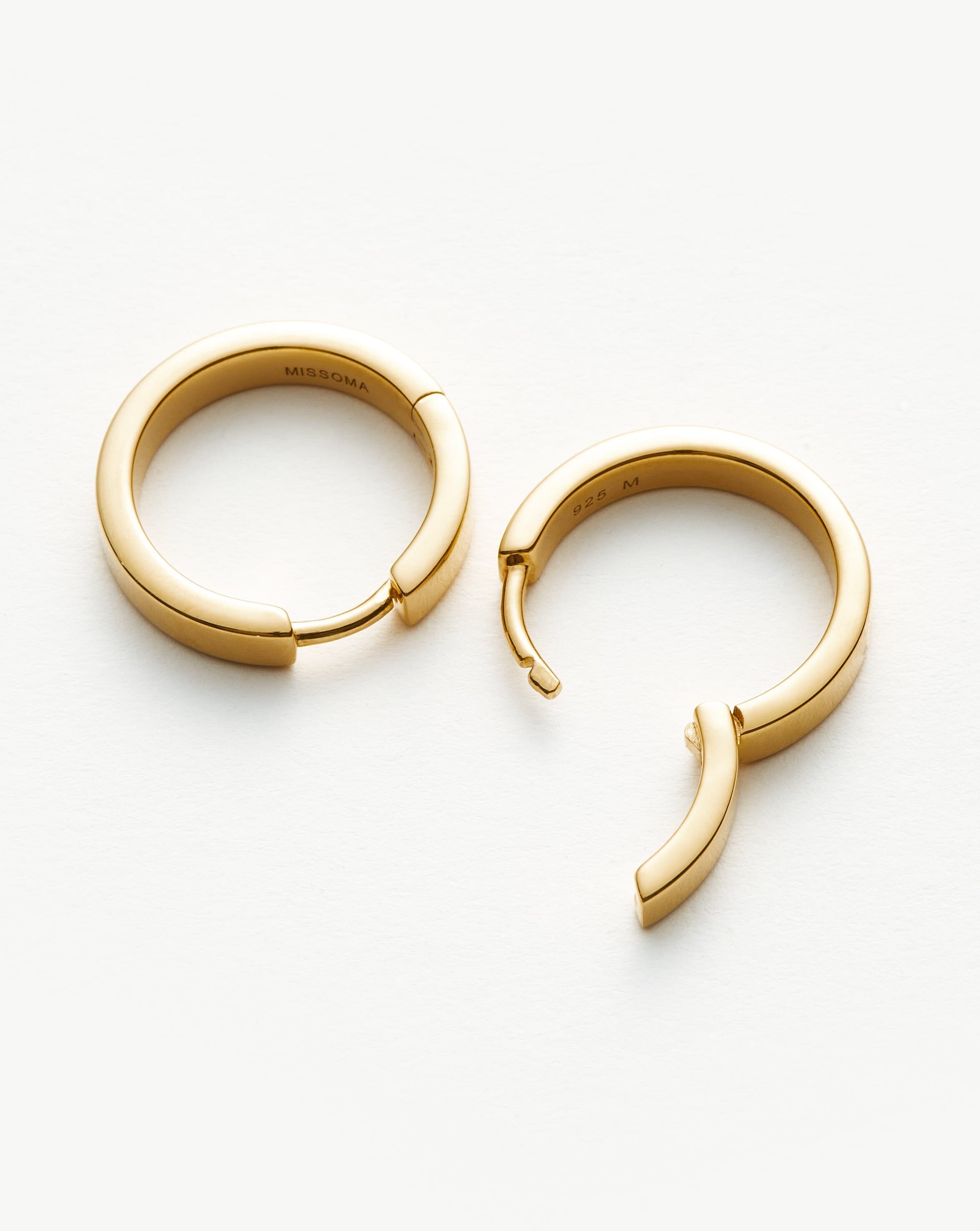 Classic Small Hoop Earrings for Women - 18k Gold Vermeil Minimalist Dainty Everyday Jewelry | Perfect for Work, Date Night & Casual Outfits