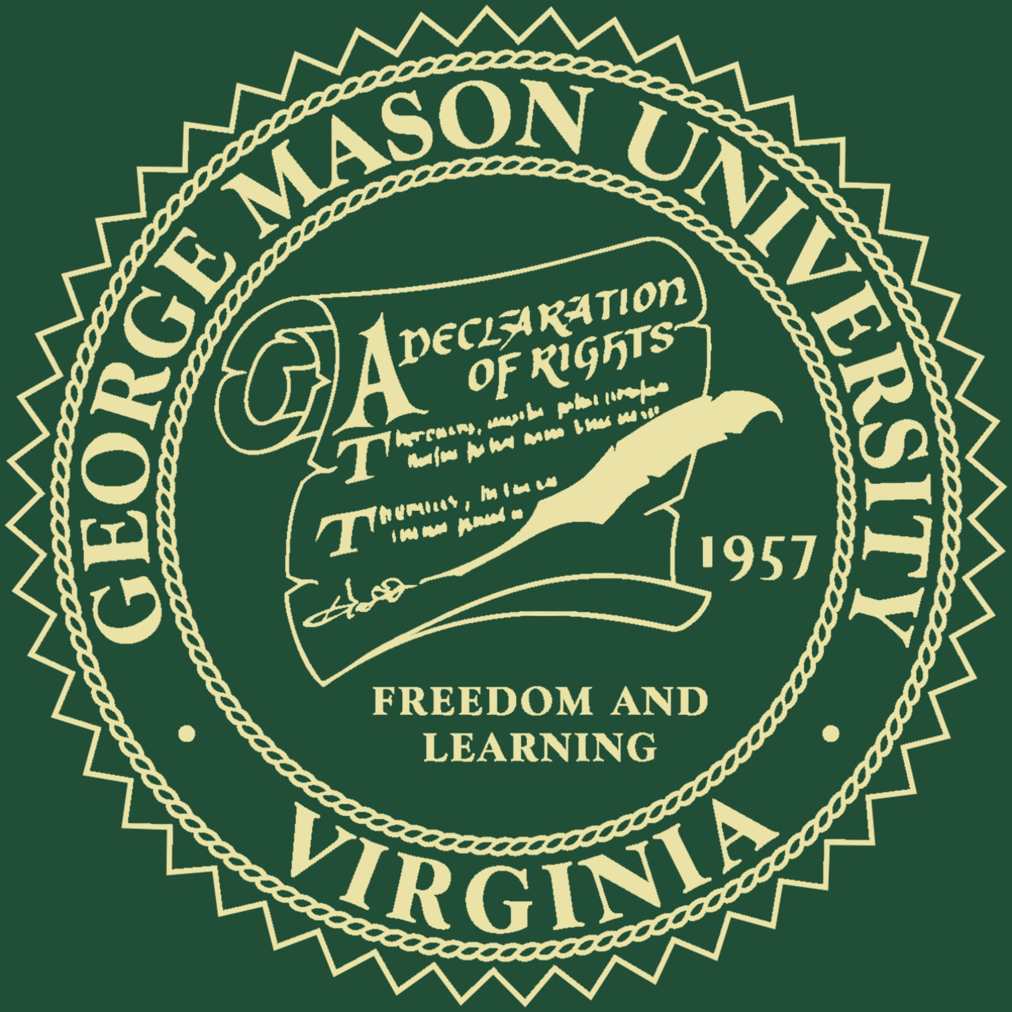 George Mason University Diploma Frame 10x14 Inches - Gold Embossed Cherry Wood Frame with Tartan Green & Gold Mat - Bachelor's, Master's, PhD Degree Display - Perfect for Office, Study Room or Graduation Gift