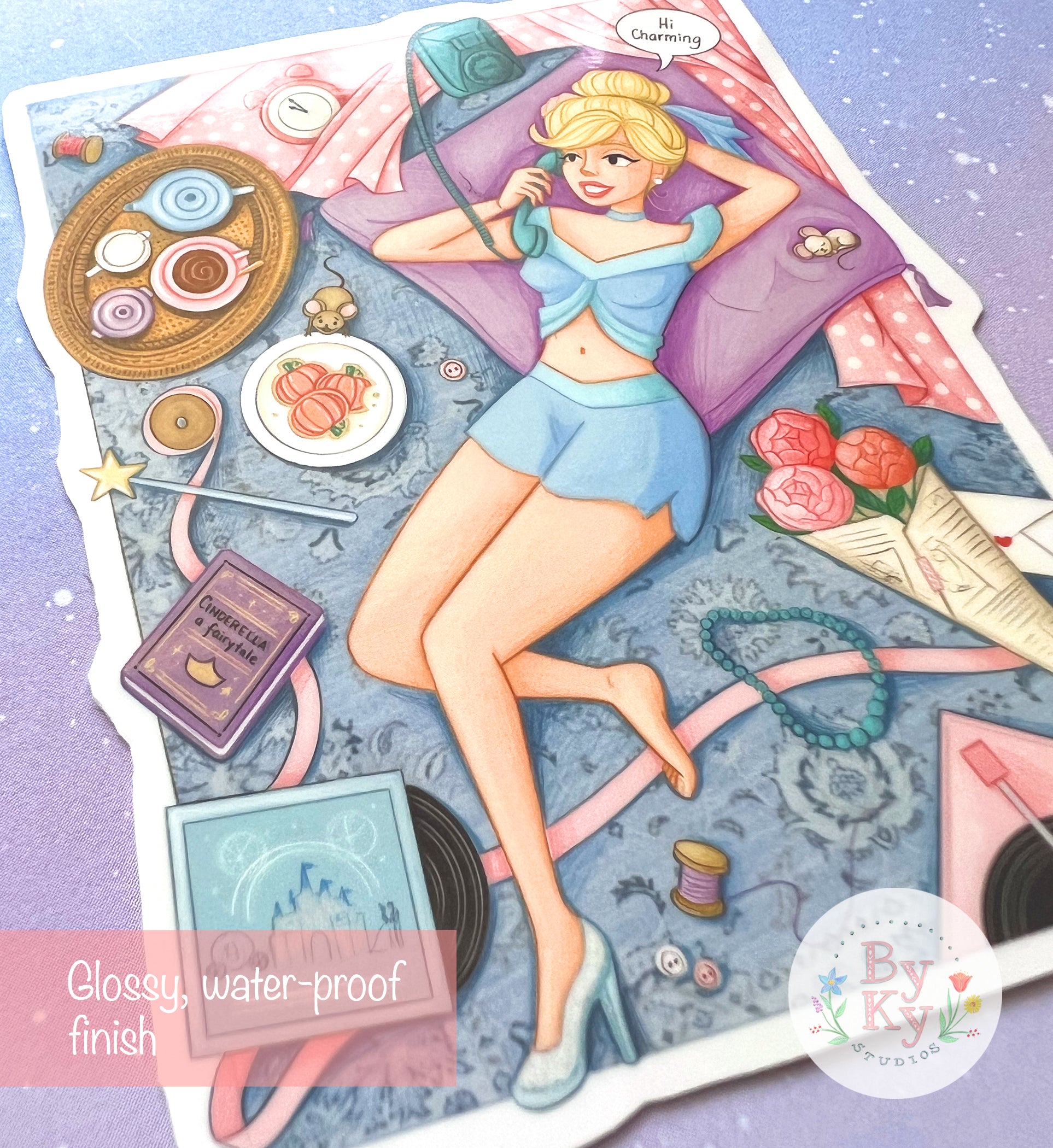 Cindy's Room Vinyl Sticker - Waterproof Decorative Stickers for Laptops, Notebooks, Walls & DIY Crafts - Perfect for Kids' Rooms, Scrapbooking & Home Decor