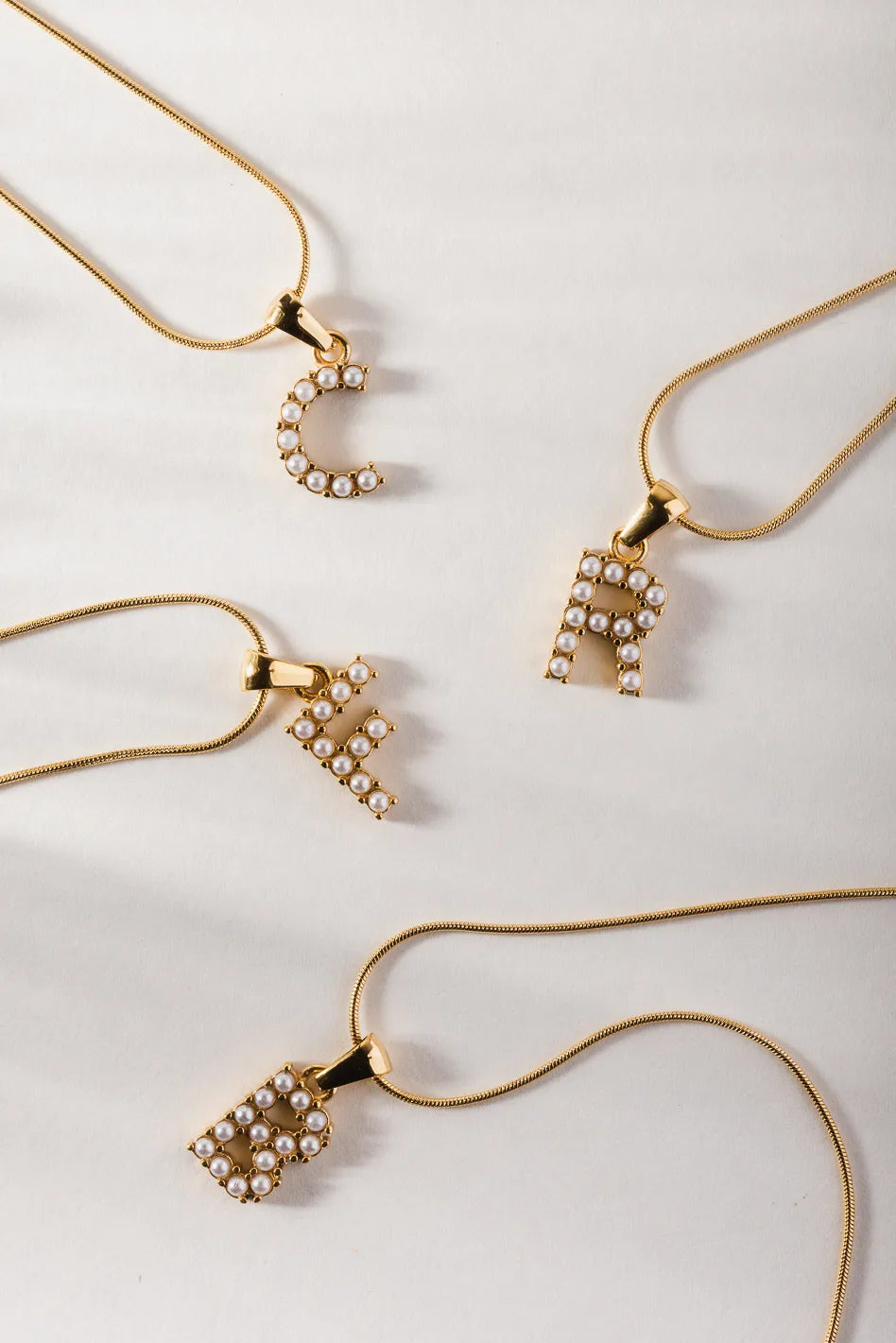 Emily Pearl Initial Necklace - Personalized Name Jewelry, Tarnish-Free & Hypoallergenic - Perfect for Birthdays, Anniversaries & Everyday Elegance