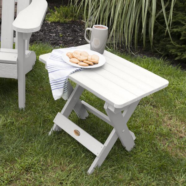 Portable Outdoor Folding Adirondack Side Table - Lightweight Patio Furniture for Camping, Beach, Garden & Poolside Use