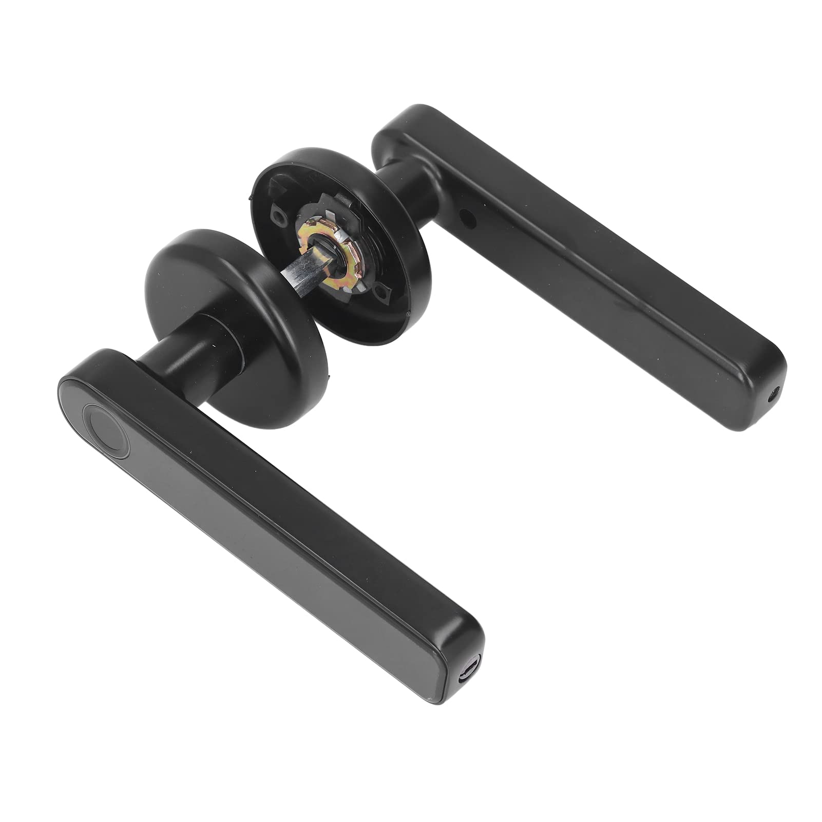 Smart Fingerprint Door Lock - Keyless Entry Biometric Door Handle for Home, Hotel, Apartment & Office - Secure & Convenient Access Control (Black) - Perfect for Family Safety & Business Security