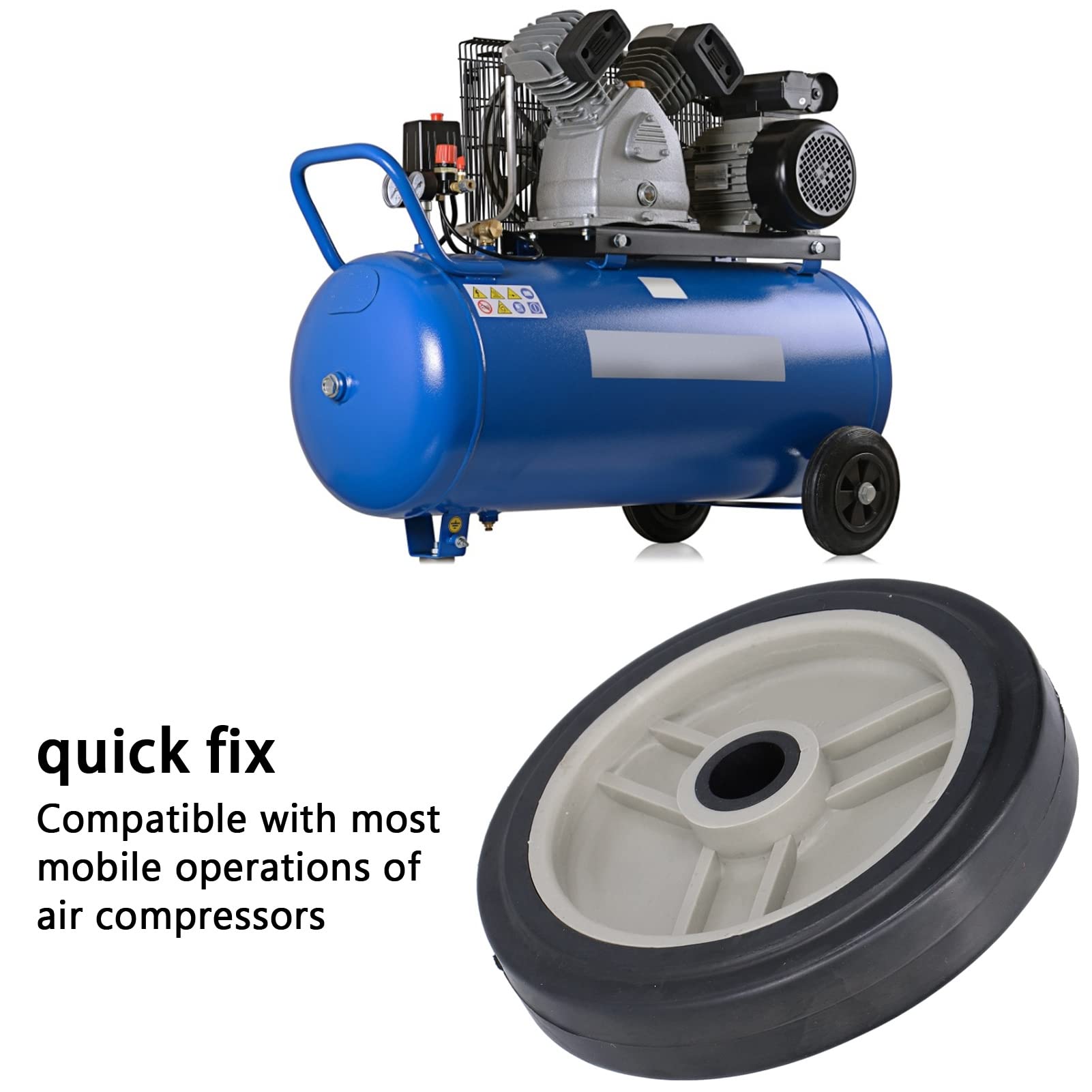 4 Inch Heavy Duty Swivel Casters with Bearings - 4 Pack Industrial Air Compressor Wheels for Smooth Mobility | Perfect for Air Compressors, Machinery, and Workshop Equipment