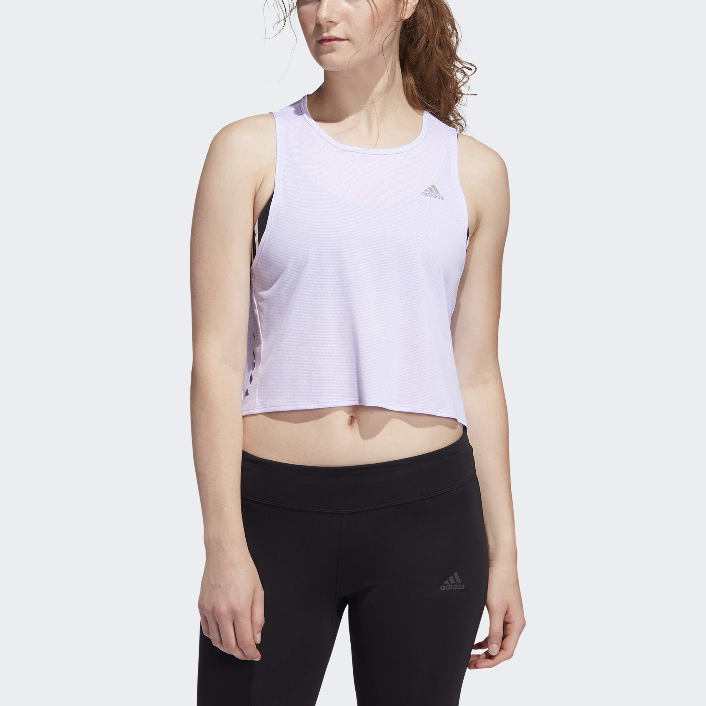 adidas Women's Own The Run Cooler Tank Top - Lightweight Moisture-Wicking Workout Shirt for Running, Yoga & Gym - Breathable Athletic Performance Apparel