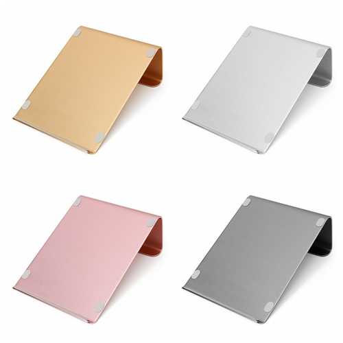 Premium Aluminum Alloy Laptop Stand for 11-17 Inch Notebooks & Tablets - Adjustable Ergonomic Cooling Riser for Home, Office & Travel Use