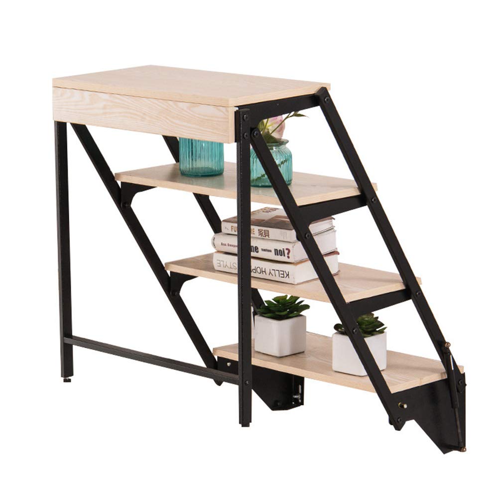 Wall Mounted Foldable Desk with Storage Shelf - Space Saving Convertible Table for Home Office, Study, Dining & Small Spaces | Perfect for Apartments, Dorms & Tiny Homes