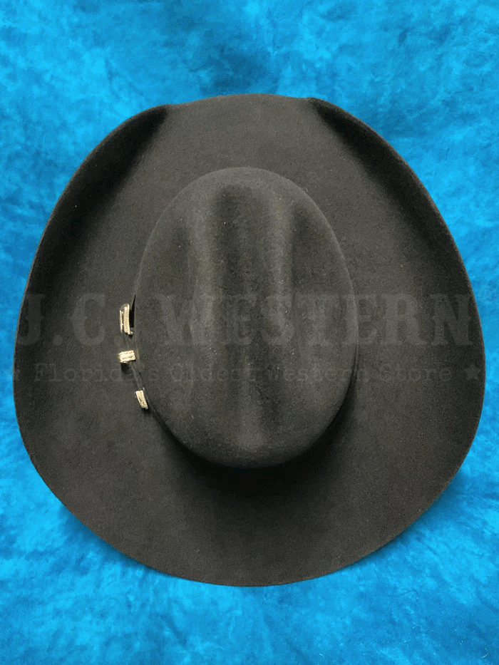 Premium Bullhide BACK ROADS 6X 0625BL Wool Cowboy Hat - Black Western Style for Men - Perfect for Rodeo, Ranch Work & Outdoor Adventures