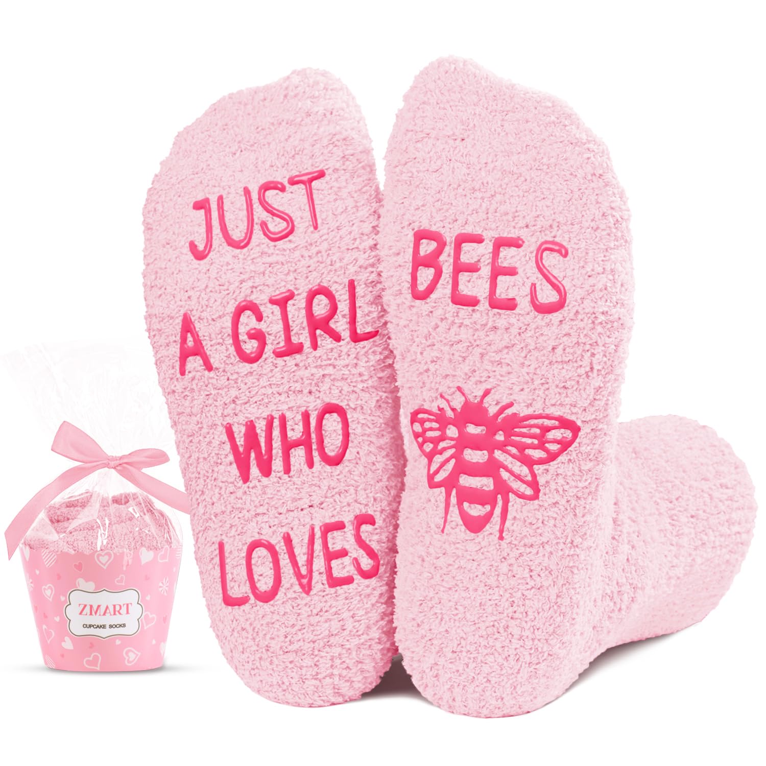 Zmart Animal Fuzzy Socks for Women & Girls - Cute Chicken, Horse, Fox, Dinosaur Print Cozy Crew Socks | Perfect Gift for Kids, Teens & Adults | Great for Christmas, Birthday & Winter Wear