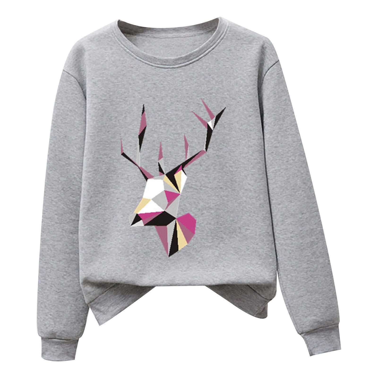 Women's Long Sleeve Pullover T-Shirt - Soft Cotton Crewneck Sweatshirt Top for Casual Wear, Work & Everyday Outfits