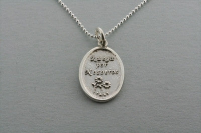 Saint Nicholas of Bari Pendant on 55cm Ball Chain - Religious Jewelry for Men & Women, Perfect for Gifts, Baptism, and Daily Wear