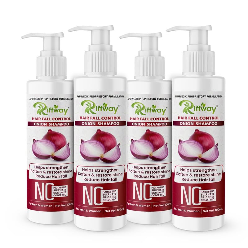 Fasczo Onion Hair Growth Shampoo for Men & Women - Controls Hair Fall, Stimulates Scalp Blood Circulation - Natural Onion Extract Shampoo for Thicker, Healthier Hair - Perfect for Daily Hair Care & Scalp Treatment