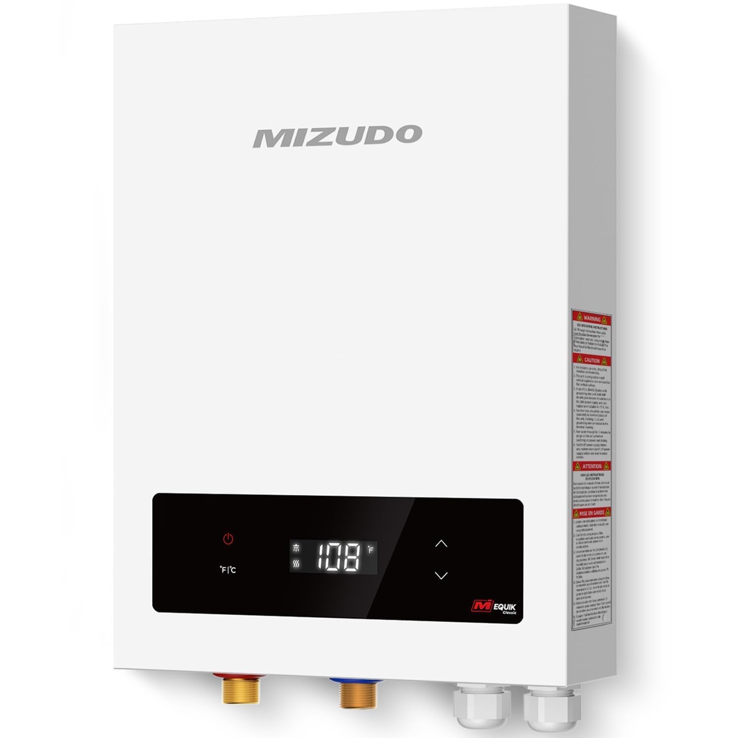 MIZUDO 18kW 240V Electric Tankless Water Heater - On Demand Instant Endless Hot Water System with LED Digital Display | Whole House & Multi-Point Use (Up to 4.2 GPM) | Perfect for Showers, Kitchens & Bathrooms | Energy Efficient Continuous Flow Water Heater for Homes & Apartments